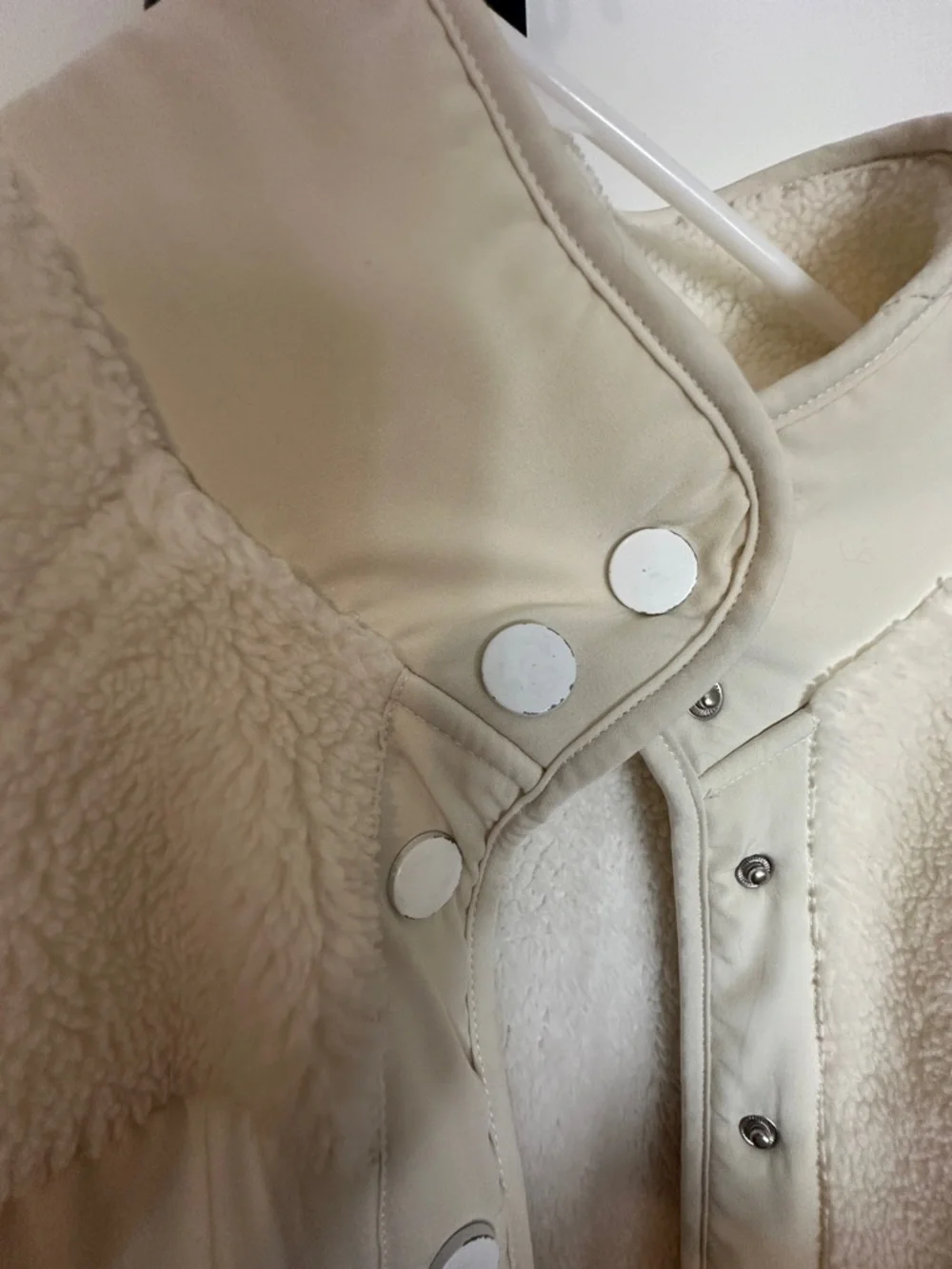 SOLD Cream Button-Up Jacket - Picture 2 of 4